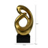 Matte Abstract Sculpture Large Silver